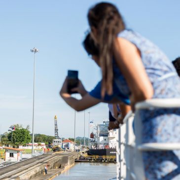 Teil Durchfahrt des Panama Kanals